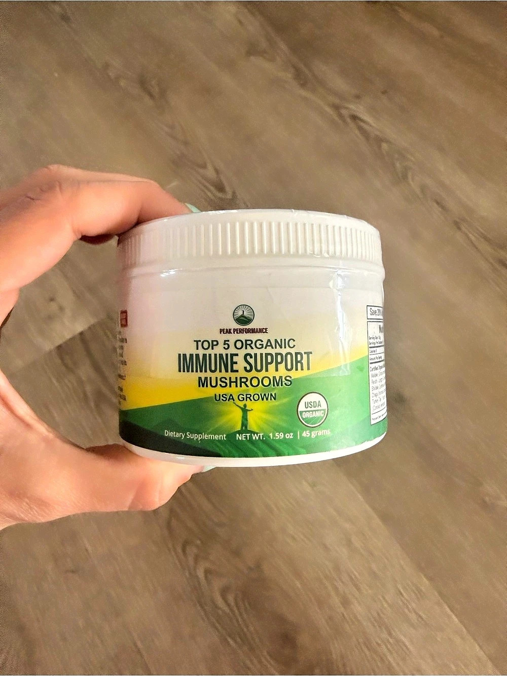 Peak Performance Top 5 Organic Immune Support Mushrooms Powder